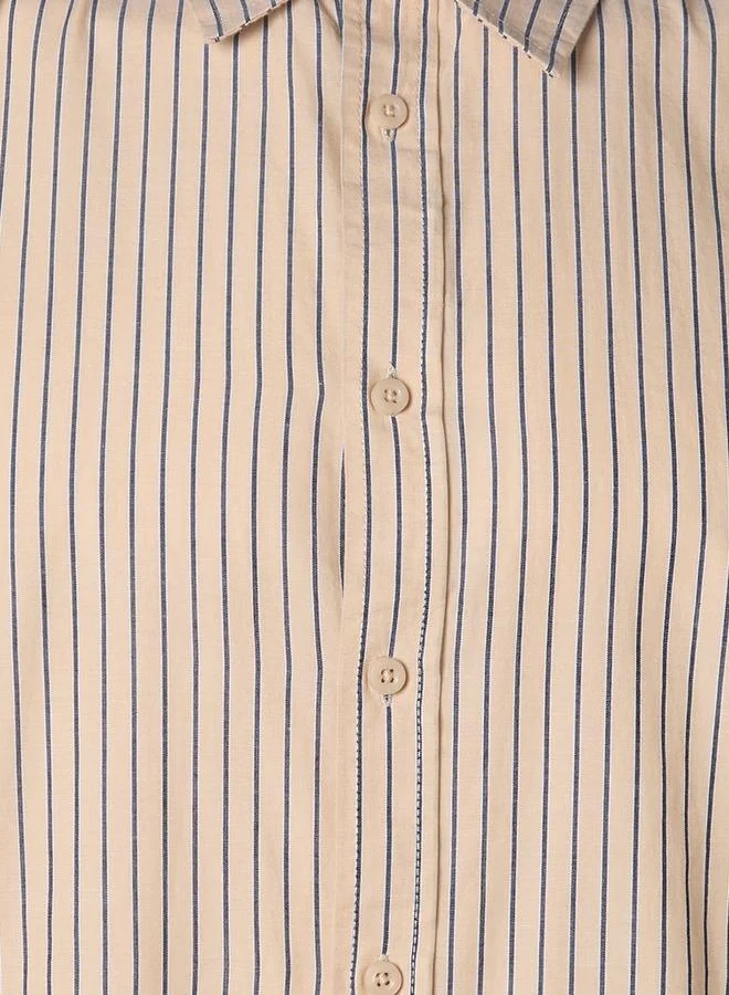 سبلاش فيڤ Men Regular Fit Collared Striped Long Sleeve Shirt